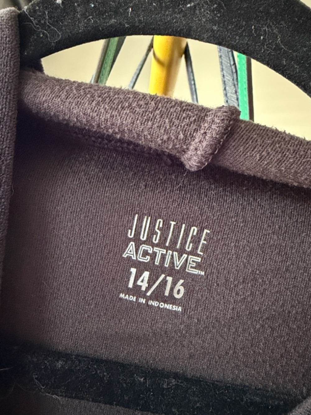 Justice Active Black with Gold Gymnast Hoodie size girls 14/16 - Picture 6 of 7
